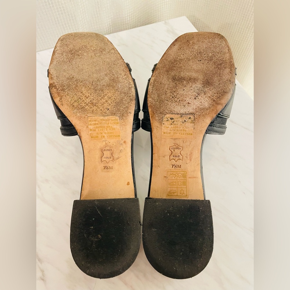 Tory Burch Stitched Logo 30MM Slide, Sz 7.5 - Picture 8 of 10